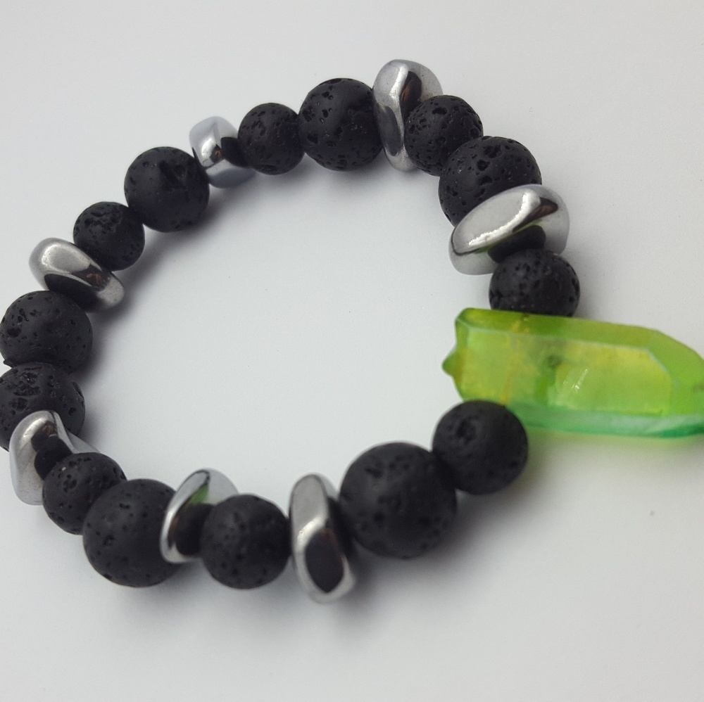 Essential oil diffusing bracelet Genuine Crystal - Picture 3 of 6